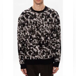 AllSaints BLACK ‘Tortis’ patterned sweater Size S